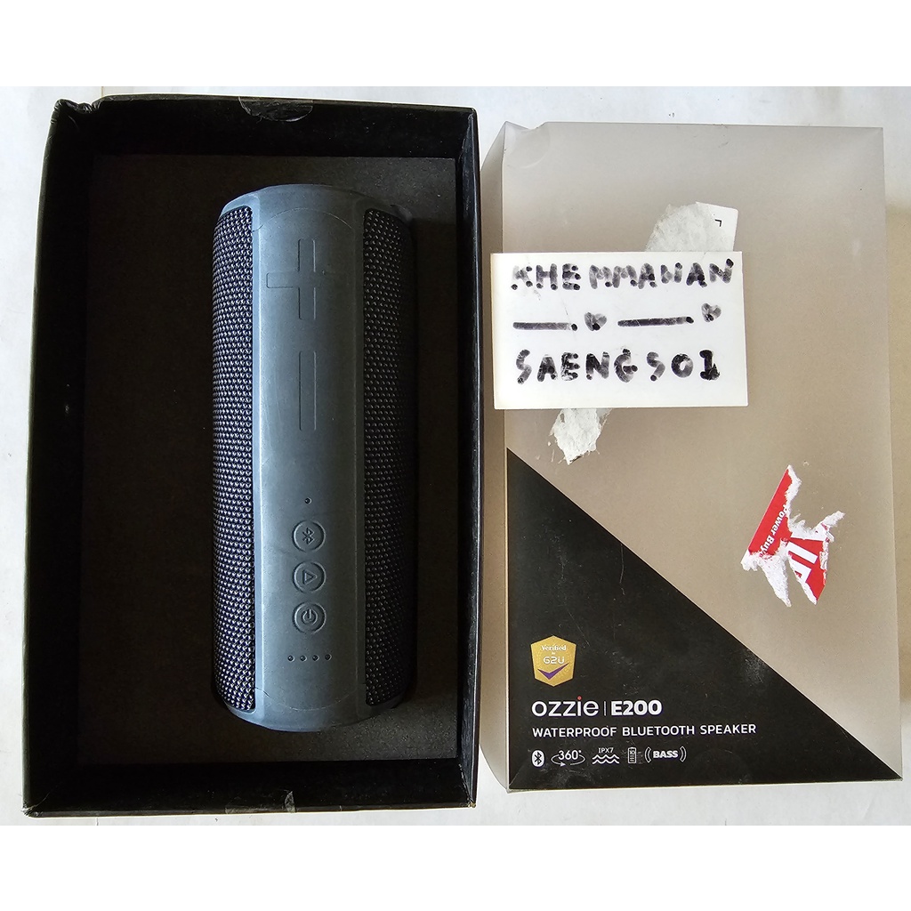 ลำโพงกันน้ำแบบพกพาบลูทูธรุ่น OZZIE E200 Portable Waterproof Bluetooth Speaker (Support SD Card) มือ2