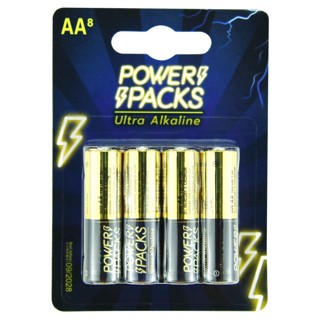 Power Packs พาวเวอร์ แพ็ค ถ่านอัลตร้า อัลคาไลน์ AA 8 ก้อน ToysRUs (927484)