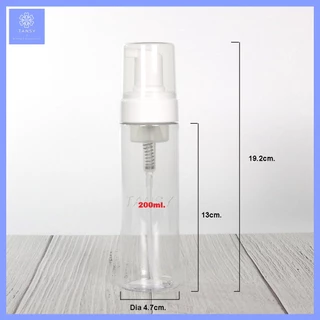 ขวดปั๊มโฟม กลมใส รุ่นTP 100/150/200/250ml ขวดปั้มมูส ขวดเปล่า ใช้ใส่ โฟมล้างหน้า โฟมล้างมือ COD