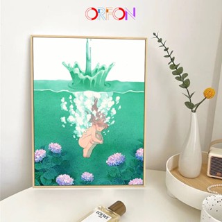 【ORFON】ภาพวาดสีน้ํามัน ตามตัวเลข 40*50 ซม. DIY สําหรับตกแต่งบ้าน