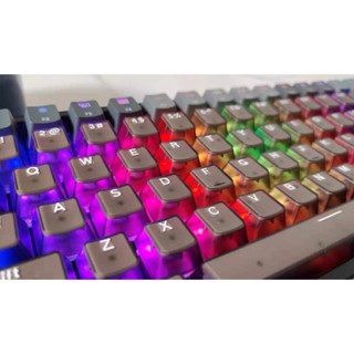 Glacier ปุ่มกดคีย์บอร์ด แบบใส PBT OEM สําหรับคีย์บอร์ด Cherry Gateron MX