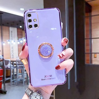 เคสโทรศัพท์สําหรับ Samsung A71 A51 A31 A22 A03 A04 A50 A30S A50S A32 A13 A14 A04S 4G 5Gมือถือแบบนิ่ม กันกระแทก พร้อมแหวนขาตั้งกล้อง