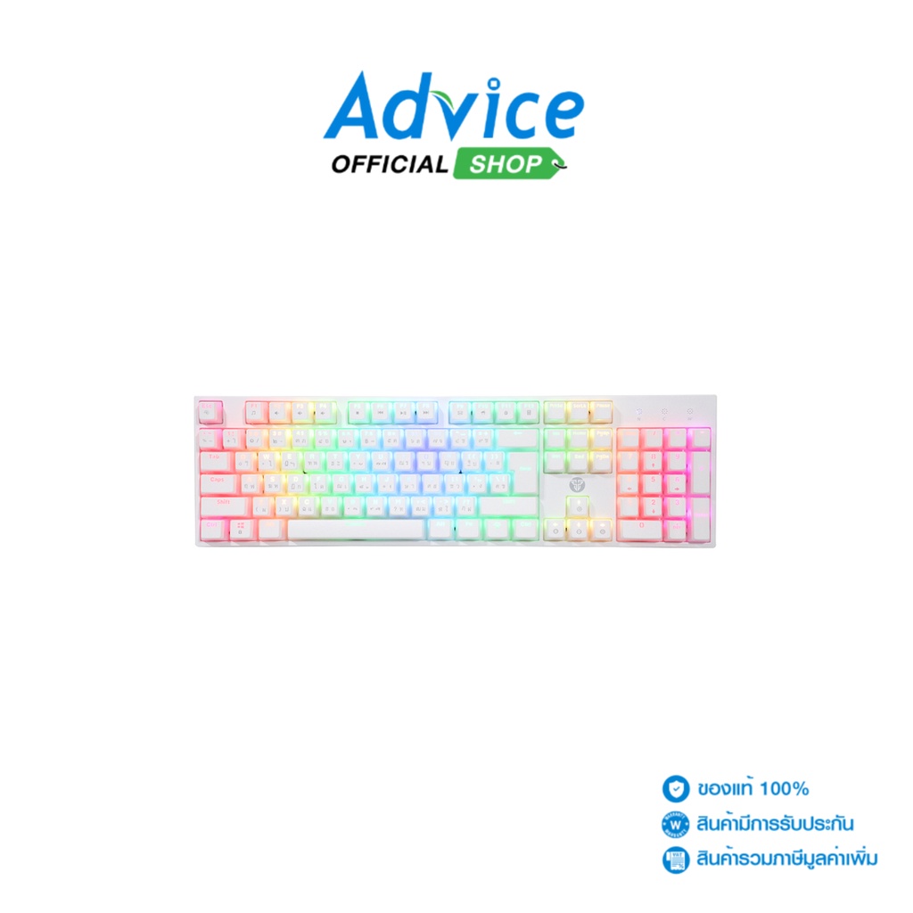FANTECH KEYBOARD (คีย์บอร์ด) (MK887) WHITE (BLUE-SWITCH) - A0147760