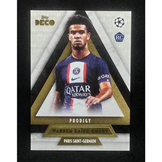 การ์ดนักเตะ ฟุตบอล warren zaire-emery 2022-2023 Topps Deco Prodigy Rookie RC