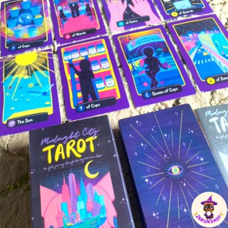 ไพ่ยิปซี ไพ่ทาโรต์ (พร้อมส่ง💜) Midnight City Tarot [แถมไฟล์คู่มือไพ่ยิปซีภาษาไทย] 🏩🔮✨️