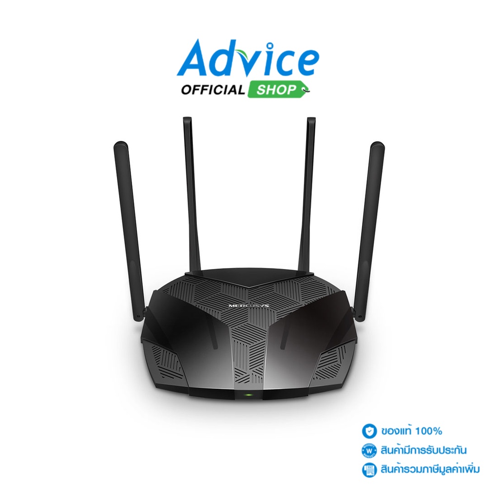 MERCUSYS  Router MERCUSYS (MR80X) Wireless AX3000 Dual Band Gigabit WI-FI 6 - A0143700
