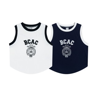 เสื้อยืดแขนกุด ผ้าฝ้าย ปักลายตัวอักษร สําหรับเด็กผู้หญิง
