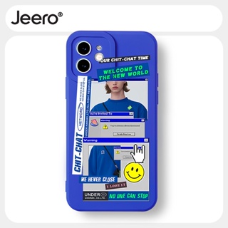 Jeero เคสไอโฟน เคสซิลิโคนนุ่มกันกระแทกน่ารักตลก เคสโทรศัพท์ Compatible for iPhone 14 13 12 11 Pro Max SE 2020 X XR XS 8 7 6 6S Plus พลัส HFF2559