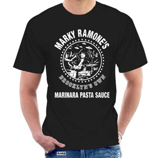 Bubunite ใหม่ เสื้อยืด ผ้าฝ้าย พิมพ์ลายโลโก้ Marky Ramone Marinara Pasta Sauce สีดํา สําหรับผู้ชาย 2022 6302ZS-5XL