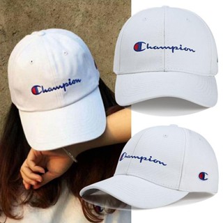 ❀♧Peaked cap หญิง ins หมวกเบสบอลแบรนด์อินเทรนด์ เวอร์ชั่นเกาหลี หมวกแชมป์เปี้ยนอินเทรนด์ สีขาว ผู้หญิง ฤดูร้อน ชาย กันแด