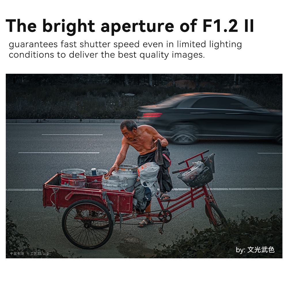 7Artisans 35mm F1.2 II Mark2 APS-C เลนส์แมนนวลโฟกัสรูรับแสงขนาดใหญ่สําหรับกล้องมิเรอร์เลส