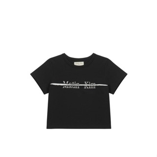 🇰🇷 พรี/พร้อมส่ง Matin Kim Cutted Logo Crop Top