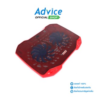 OKER Cooler Pad HVC-393 (2Fan) Red