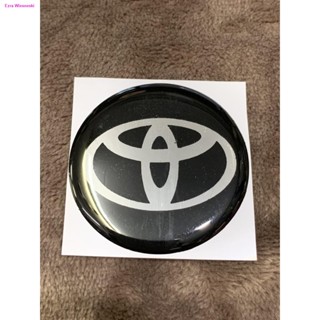 ยึดรูปแบบเดียวกันTOYOTA สติ๊กเกอร์ เรซิน กลม นูน sticker ล้อรถ โตโยต้า Resins logo โลโก้ REVO VIGO FORTUNER ALTIS (พื้นส