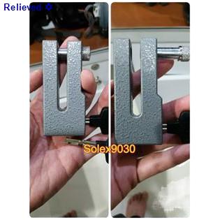 จัดส่งจากประเทศไทยRelieved✡กุญแจล็อคดิสเบรคมอเตอร์ไซค์ SOLEX รุ่น 9030 สีเทา ล็อคมอเตอร์ไซด์ ล็อคบิ๊กไบค์ (ดูรายละเอียดก
