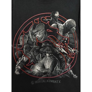 เสื้อยืด มือสอง ลายเกมส์ Mortal Kombat อก 36 ยาว 26