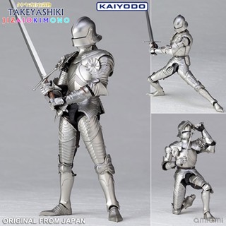 งานแท้ Kaiyodo ไคโยโดะ KT021 Takeyashiki Jizaiokimono 15th Century Gothic Type Field Armor Silver นักรบ ชุดเกราะเงิน