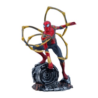 โมเดลฟิกเกอร์ รูปปั้น Avengers Heroes No Return Iron Spider-Man สําหรับตกแต่ง