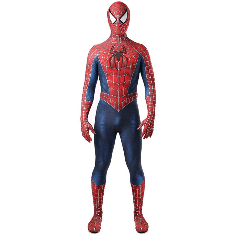 Maguire Sperman เครื่องแต่งกายสีดํา/สีแดง Raimi Man คอสเพลย์ Superboys Zentai สูท thumbnail 9