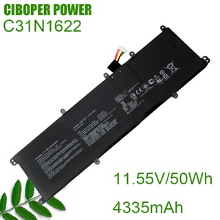 CP ของแท้แบตเตอรี่แล็ปท็อป C31N1622 11.55V/50Wh/4335MAh สำหรับ Zenbook UX3430UA UX430UA UX530UQ UX530UX UX430UN Series