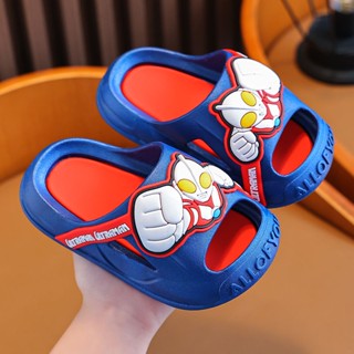 [พร้อมส่ง] รองเท้าแตะลําลอง กันลื่น ลายอุลตร้าแมน สําหรับเด็ก