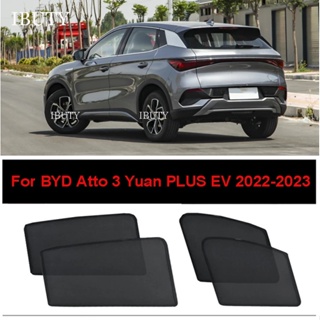 รถหน้าต่างม่านบังแดดกระจกบังแดดสำหรับ Byd Atto 3 หยวนบวกหน้าต่างด้านหน้า EV 2022 2023 อุปกรณ์เสริมม่านบังแดดรถที่กำหนดเอง Visor ตาข่ายม่านหน้าต่างด้านข้างกระจกบังแดดความร้อน UV