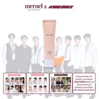 Ateez x mernel Peach No-Sebum Collagen Primer 30ml | A or B card gift Dispatch Randomly