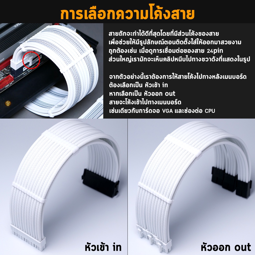 สายถักแต่งคอม Extensions Sleeved PC Cable MDPC-X Set ( ของแท้ PREMiUM )