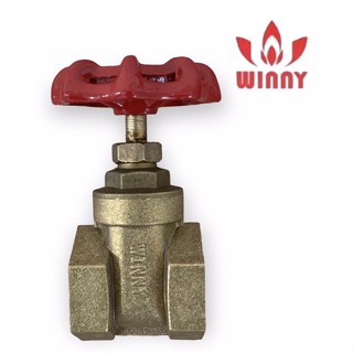 วาล์วประตูน้ำทองเหลือง (Brass gate valve) ขนาด 1 นิ้ว , 1.5 นิ้ว ยี่ห้อ Winny