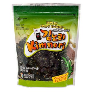 คิมโนริ สาหร่ายเกาหลีกรอบรสดั้งเดิม Kimnori Korean Crispy Seaweed Original 40g