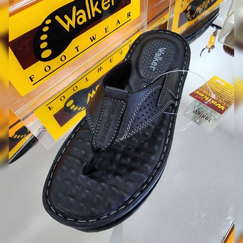 WALKER รหัส WB686 แบบคีบ รองเท้าแตะหนังแท้ สำหรับผู้ชาย ของแท้ลิขสิทธิ์