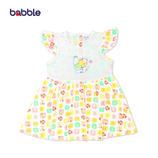 BABBLE ชุดเด็กผู้หญิง ชุดกระโปรงเด็ก เสื้อผ้าเด็กผู้หญิง อายุ 3 เดือน ถึง 2 ปี คอลเลคชั่น Moo Milk (สีส้ม,สีฟ้า) (BDD)