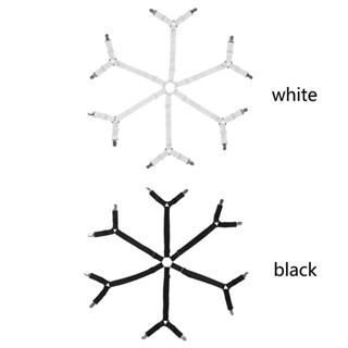 ❣สำหรับ 3 ฟุต-8ฟุต คลิปผ้าปูที่นอน สายรัดผ้าปูที่นอน กันลื่น 3 ทาง 6 ด้าน คลิปผ้าปูที่นอน สายรัดผ้าปูที่นอน