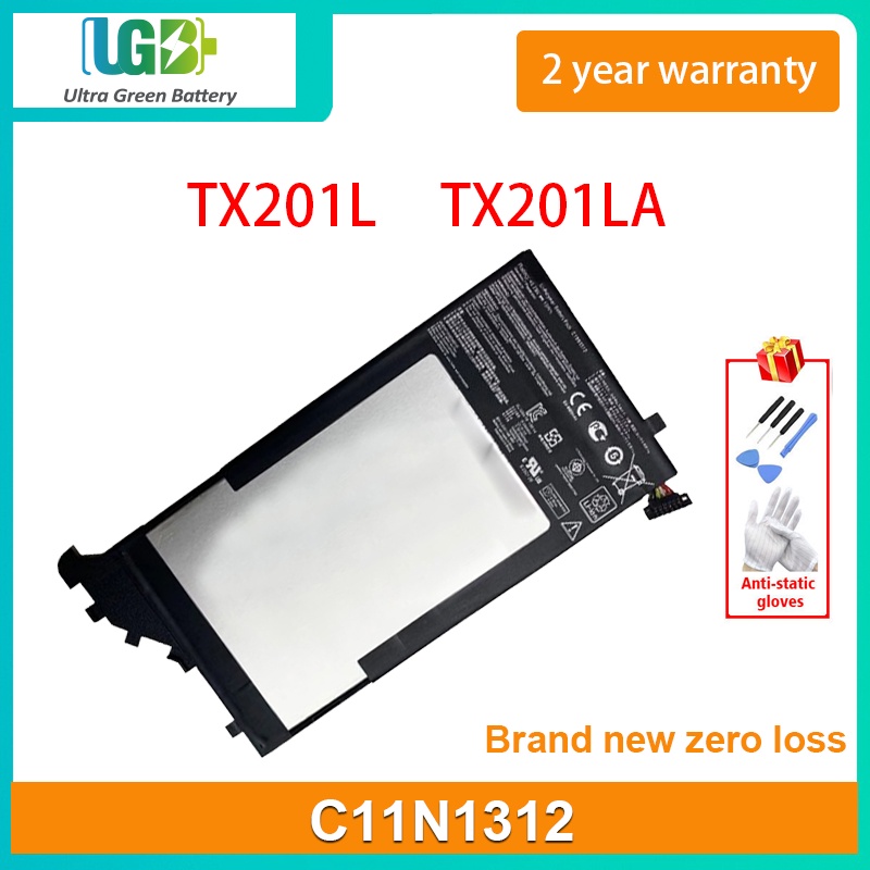 แบตเตอรี่ C11N1312เดิมสำหรับ ASUS Transformer Book TX201L TX201LA แท็บเล็ตแบตเตอรี่3.75V 19Wh