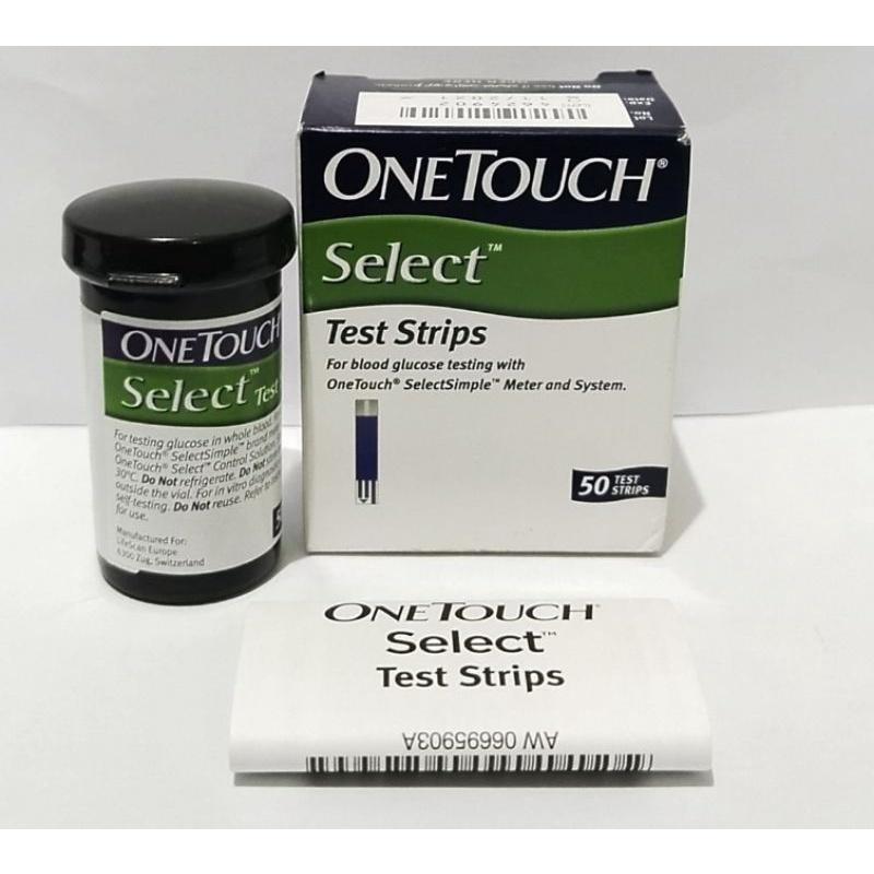 One Touch / Onetouch Select แถบทดสอบ 50 ชิ้น ( Exp:2025-12)