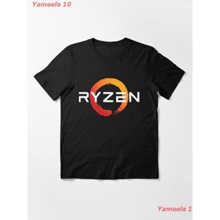 เสื้อยืดผ้าฝ้ายพิมพ์ลายขายดีRyzen Zen T-Shirt Essential T-Shirt เสื้อยืดพิมพ์ลาย เสื้อยืดผู้หญิง เสื้อยืดผู้ชาย เสื้อคอก