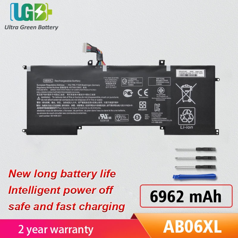 Original AB06XL,921438-855,HSTNN-DB8C,921408-2C1,921408-271แบตเตอรี่สำหรับ HP ENVY 13-AD019TU 13-AD0