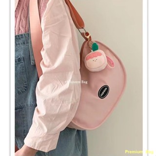 🚨จัดส่งด่วน#🌱กระเป๋า Messenger อเนกประสงค์ผู้หญิง 2023 ใหม่ Original กระเป๋าผ้าแคนวาสสีชมพู