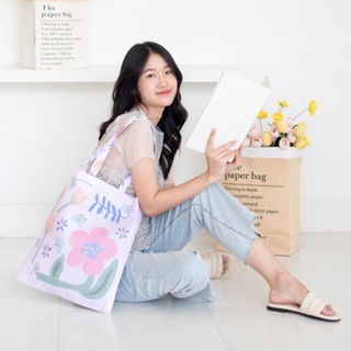 ✨NEW✨vibes.brandd☁️Chole Tote bag ☁️ กระเป๋าผ้าแคนวาส มี 4สี