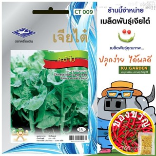 CHIATAI  ผักซอง เจียไต๋ คะน้าใบ O009 ประมาณ 2,260 เมล็ด คะน้า เมล็ดพันธุ์ผัก เมล็ดผัก เมล็ดพืช ผักสวนครัวRussianFlowerSu