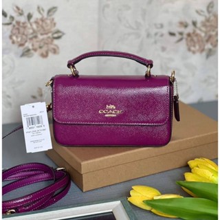 📮(พร้อมส่ง) กระเป๋าสะพายสีสวยมากน้องสีสวยงาม ฝุดๆๆๆ ❤️🥳❤️NEW COACH MINI JOSIE TOP HANDLE CROSSBODY