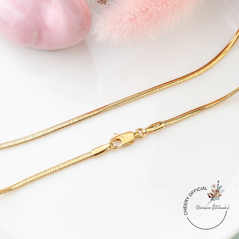 พร้อมส่ง!! สร้อยคอทองชุบ 24 K ลายอิตาลี สร้อยคอน้ำหนัก 2 สลึง-1บาท ไม่ลอก ไม่ดำ ใส่อาบน้ำได้ ราคา ถูกที่สุด ดีลบีเคเค แกลเลอรีภาพที่ 6