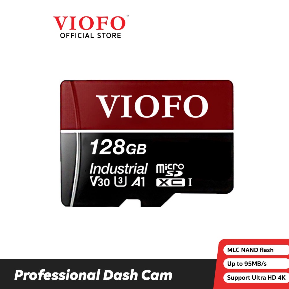 VIOFO 128GB PROFESSIONAL HIGH ENDURANCE MLC microSD MEMORY CARD UHS-3 WITH ADAPTER