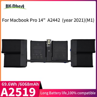 BK-Dbest ใหม่แบตเตอรี่ A2519สำหรับ MacBook Pro 14นิ้ว A2442 Series 11.47V 6088MAh