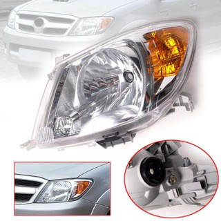 ไฟหน้า ไฟตา รุ่น โตโยต้า วีโก้ TOYOTA VIGO ปี 2005 - 2010 ข้างซ้าย 1 ดวง สีใส toyota-headlight-parts T2