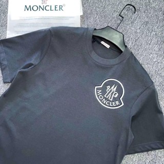 เสื้อยืดแขนสั้น พิมพ์ลาย MoncleR แฟชั่นคู่รัก สําหรับผู้ชาย