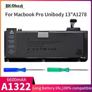 A1322แบตเตอรี่แล็ปท็อป5800MAh 63.5Wh สำหรับ APPLE MacBook Pro 13นิ้ว A1278 2009-2012 MB990 MB991 MC700 10.95V เปลี่ยนแบต