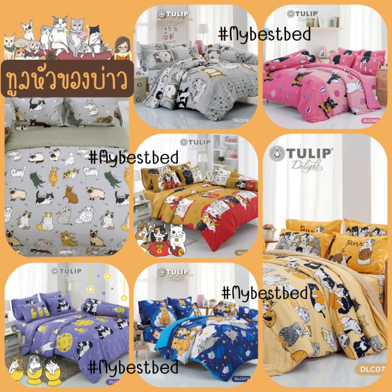 ทูลหัวของบ่าว : ชุดเครื่องนอน(ผ้าปูที่นอน + ผ้านวม) "สาวกทาสแมว" ลิขสิทธิ์แท้ By TULIP DELIGHT
