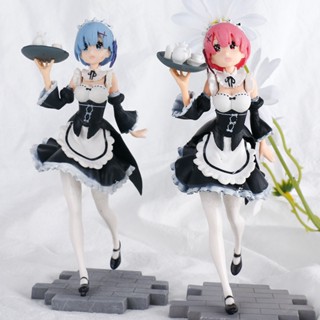 โมเดลฟิกเกอร์ PVC อนิเมะ Re:Life in A Different World From Zero Ram Rem ขนาด 17.5 ซม. เหมาะกับของขวัญ ของเล่นสําหรับเด็ก