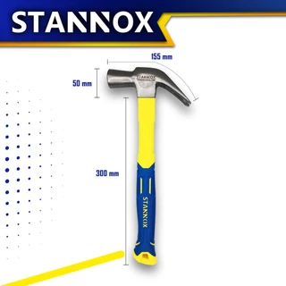 ค้อนหงอนหัวแม่เหล็ก หุ้มยาง ตอกตะปู ถอนตะปู 29M 16oz Stannox 1อัน